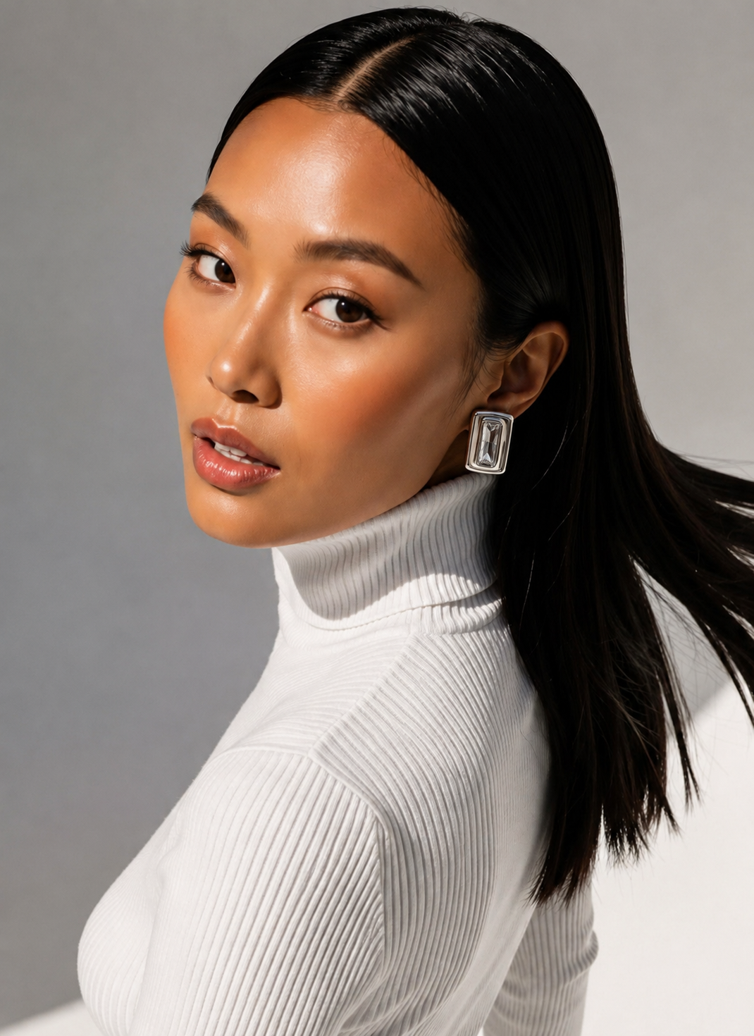 Prive Gunmetal | 18K gold plated earrings