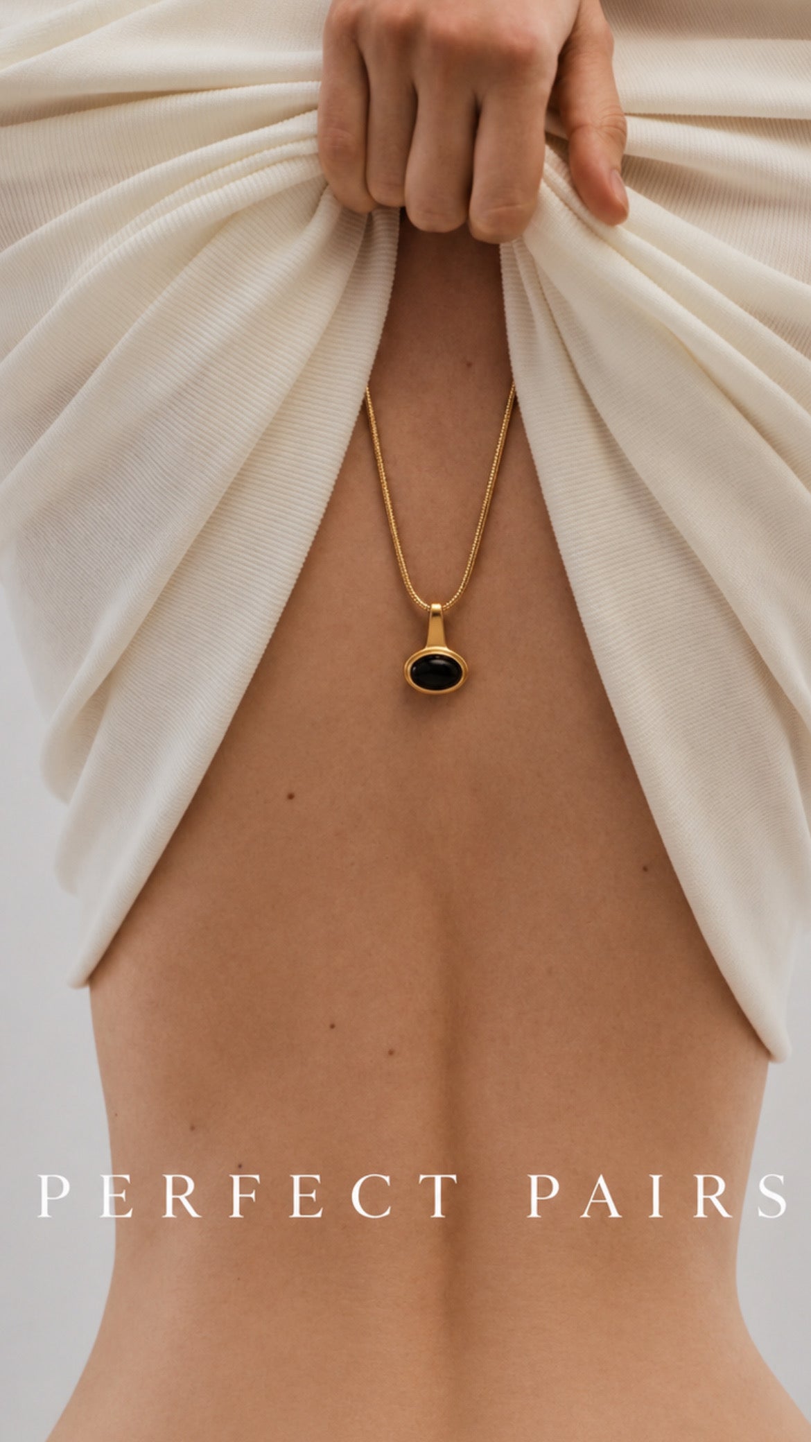 NOIR DE PARIS | 18K GOLD PLATED NECKLACE