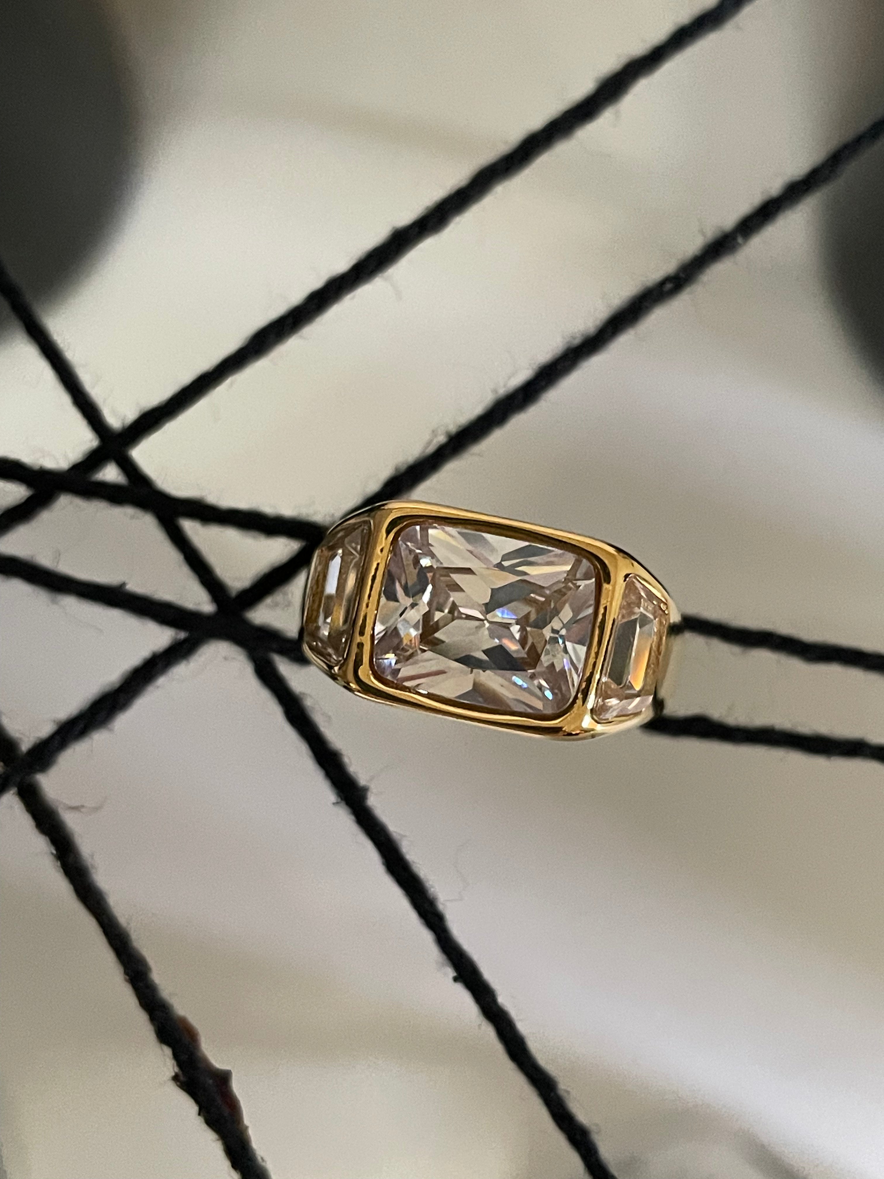 MOSMAN |  18K gold plated ring