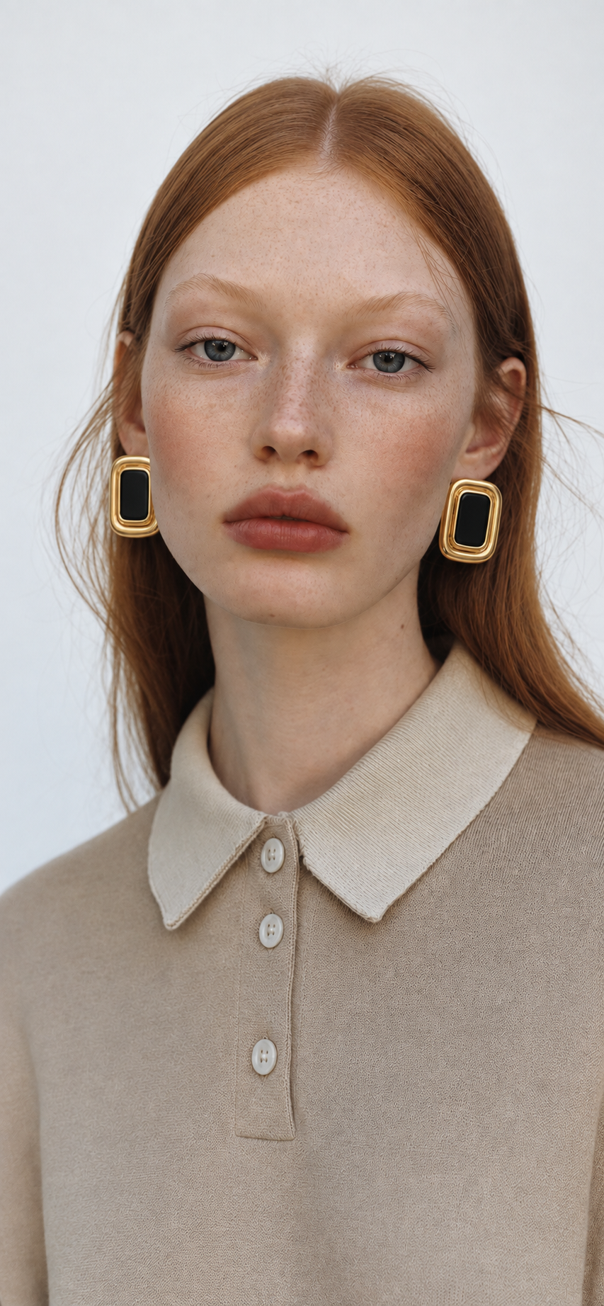PENELOPE | 18K gold plated resin earrings