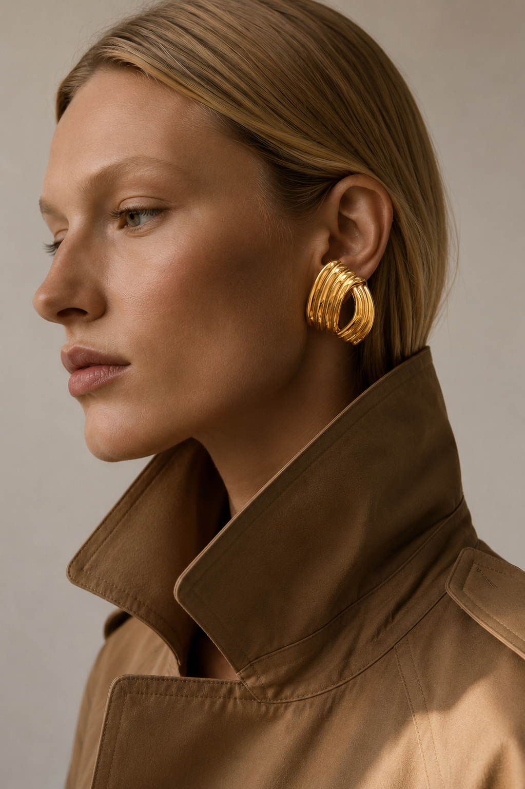 CLAUDE | 18K gold plated earrings