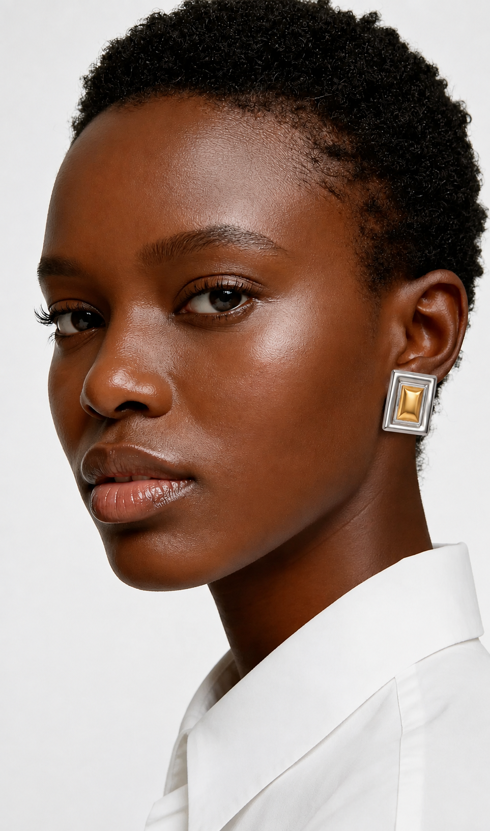 CARA | 18K Two-toned gold plated earrings