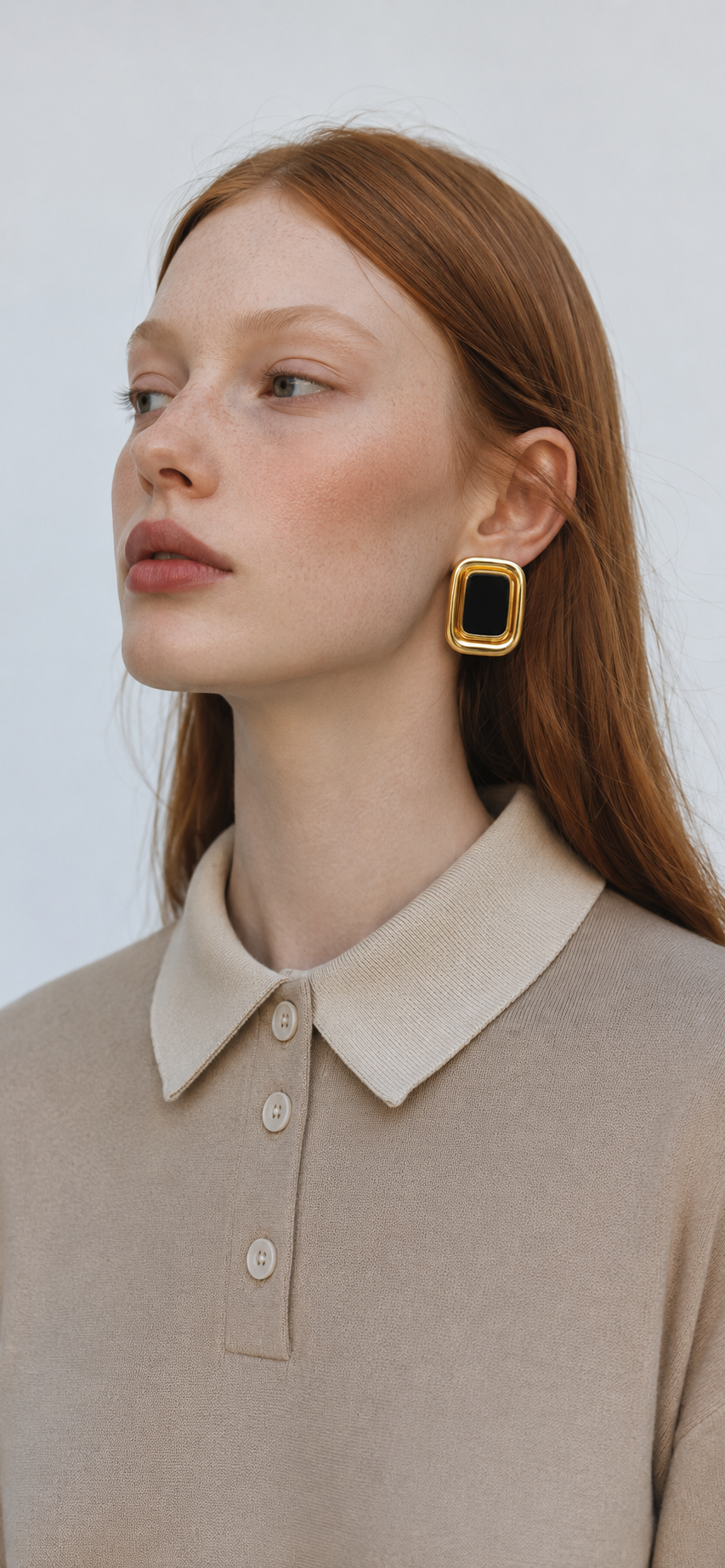 PENELOPE | 18K gold plated resin earrings