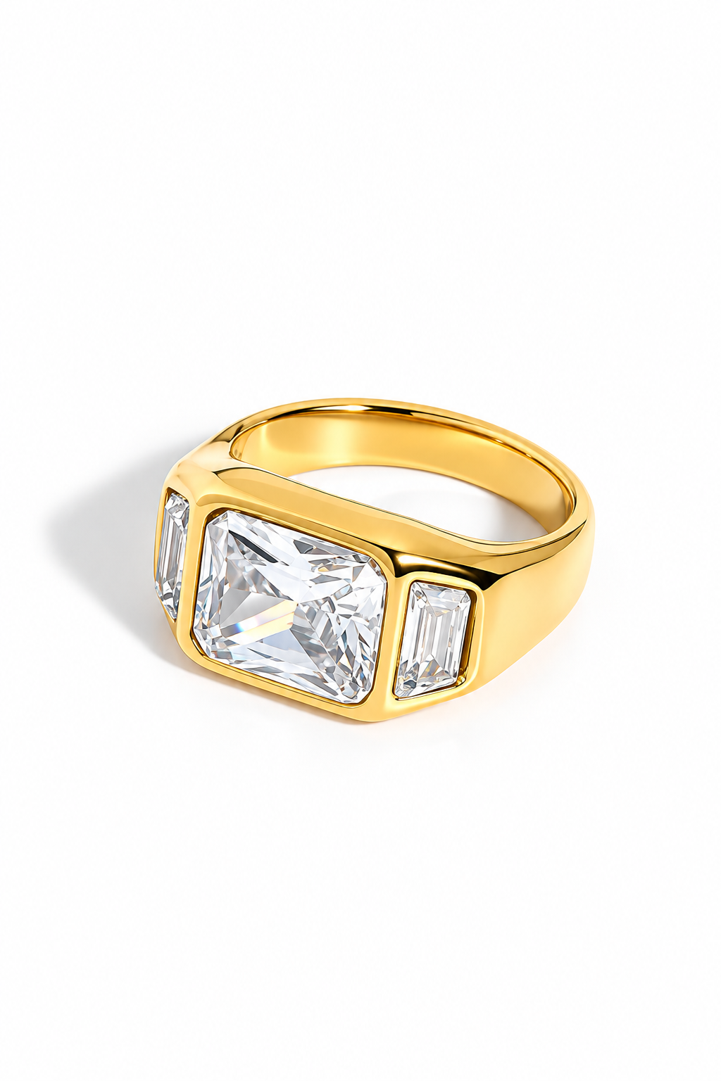 MOSMAN |  18K gold plated ring