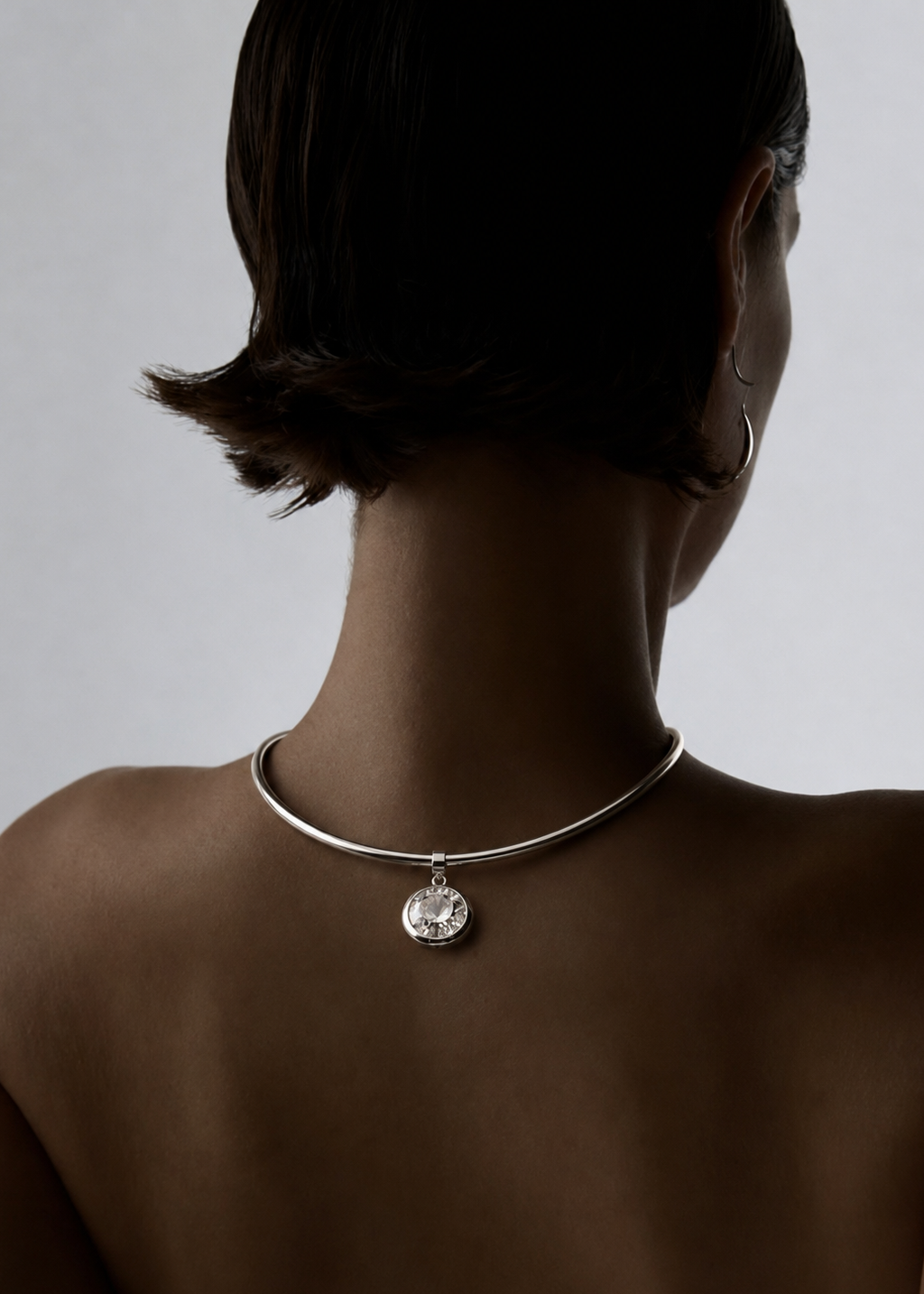 CRIMSON GUNMETAL | 18K GOLD PLATED NECKLACE