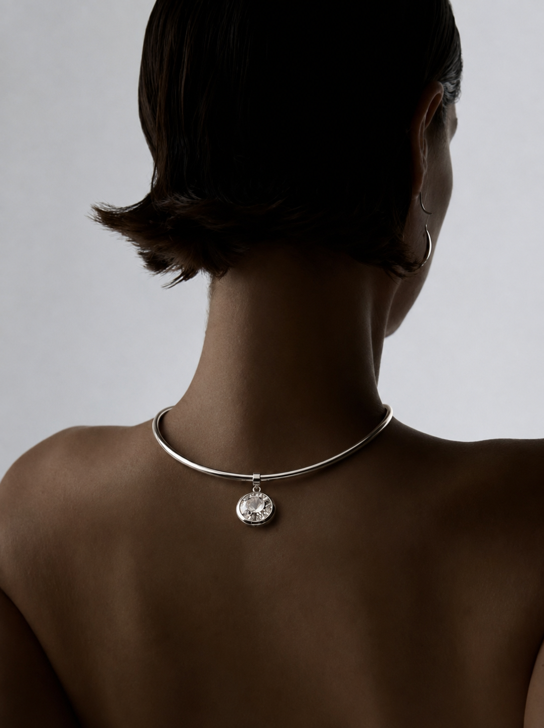 CRIMSON GUNMETAL | 18K GOLD PLATED NECKLACE
