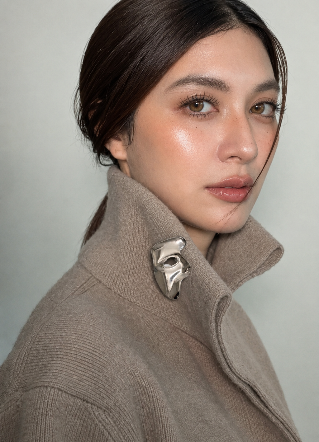 GOLDEN DAWN | 18K gold plated brooch