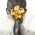 IRISES IN BLOOM | 18k gold plated brooch