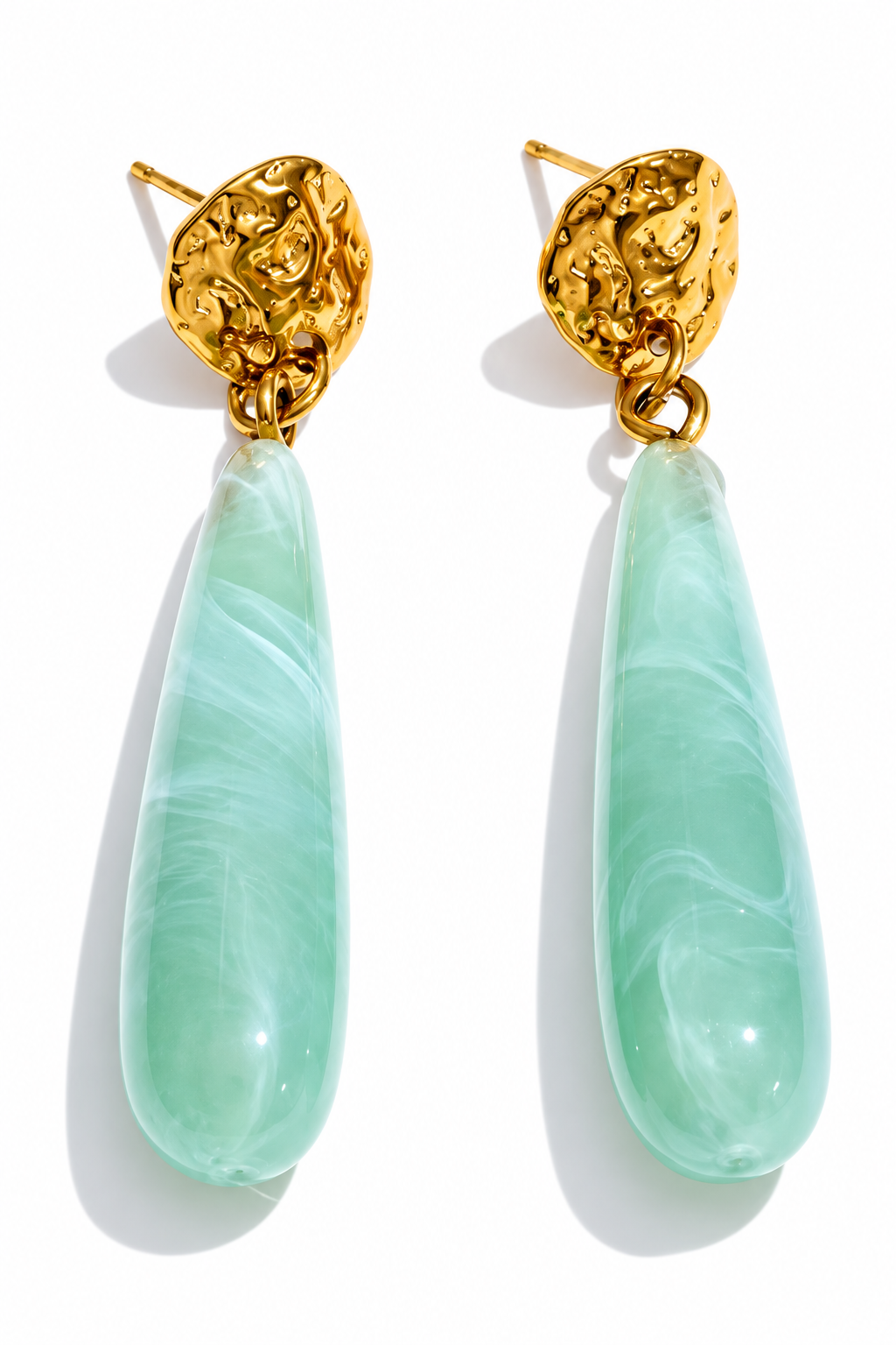 SOLANA | PENDIENTES CHAPADOS EN ORO DE 18K