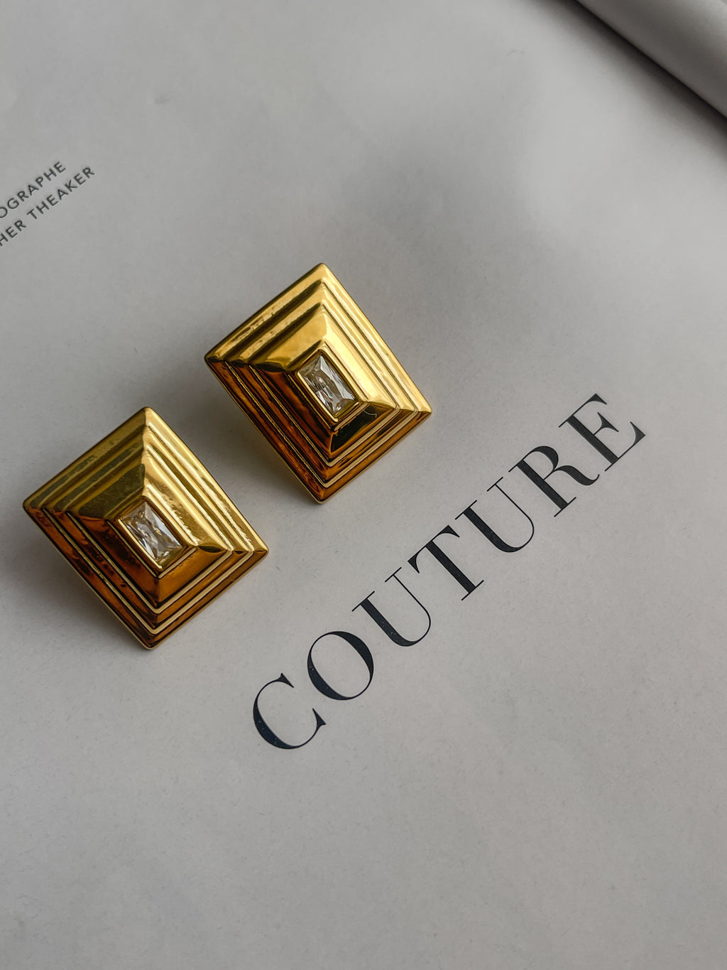 HAUTÉ | 18K gold plated earrings
