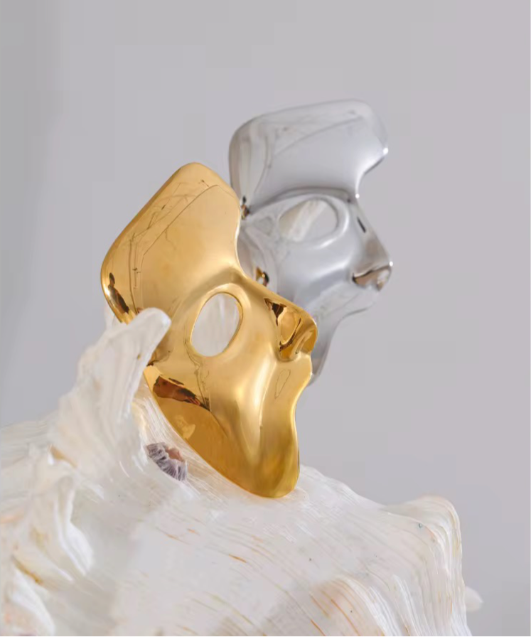 GOLDEN DAWN | 18K gold plated brooch