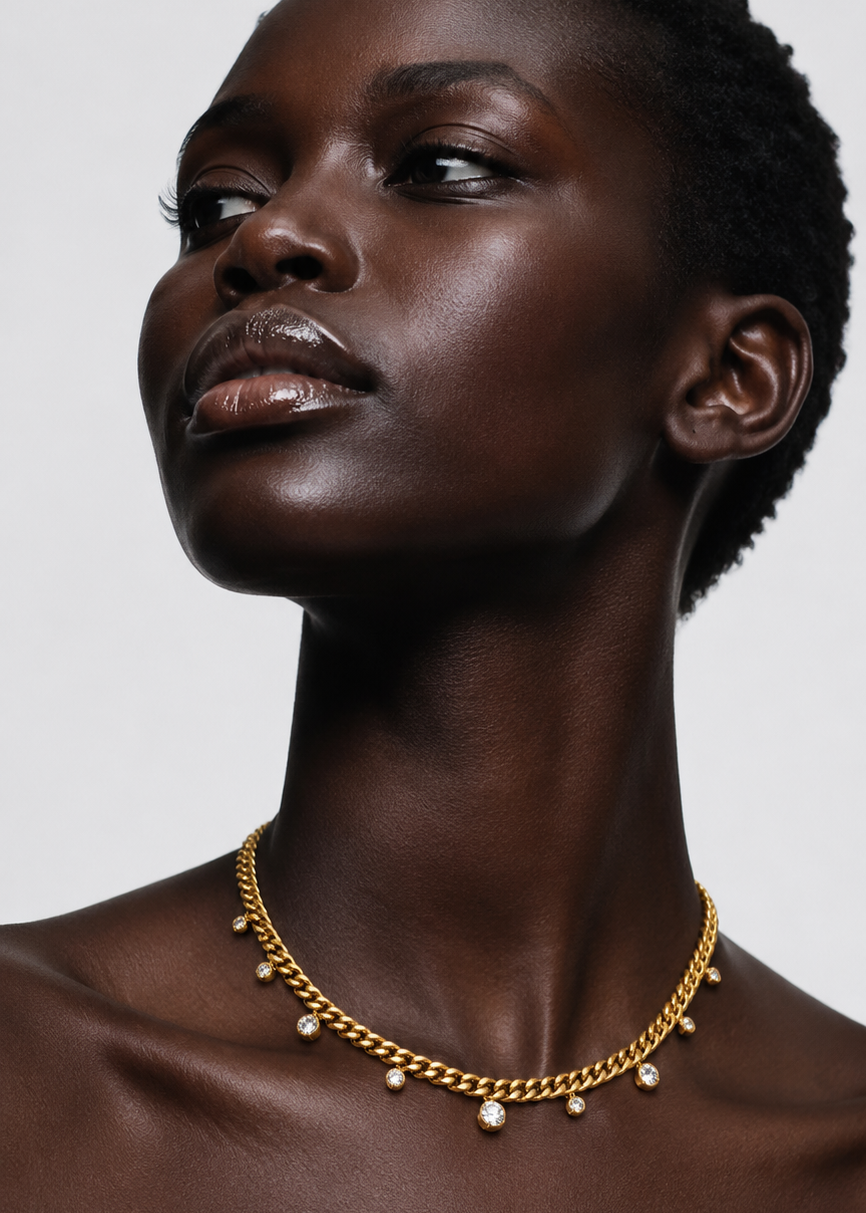 CROWN | 18K gold plated necklace