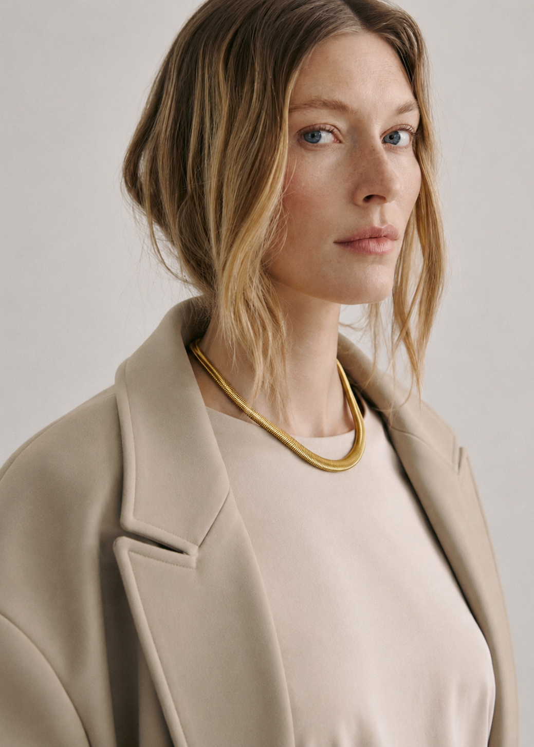 FOVOUEX |  18K gold plated necklace