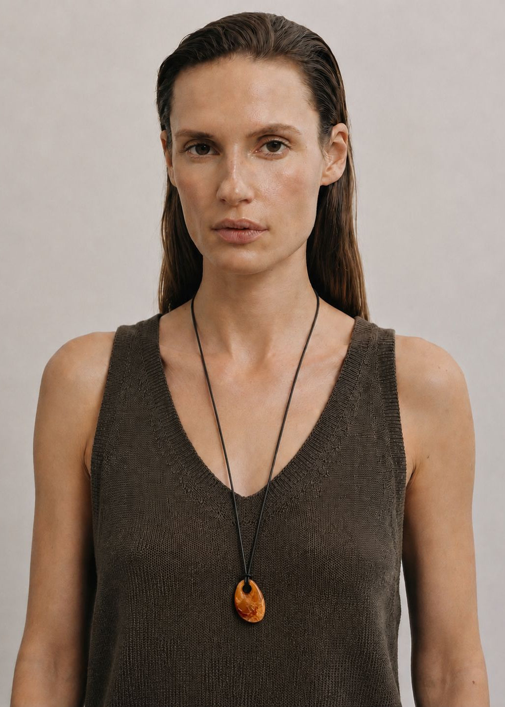 TOSCANO | Resin cord necklace