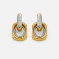 VIVIENNE | 18k two-toned earrings