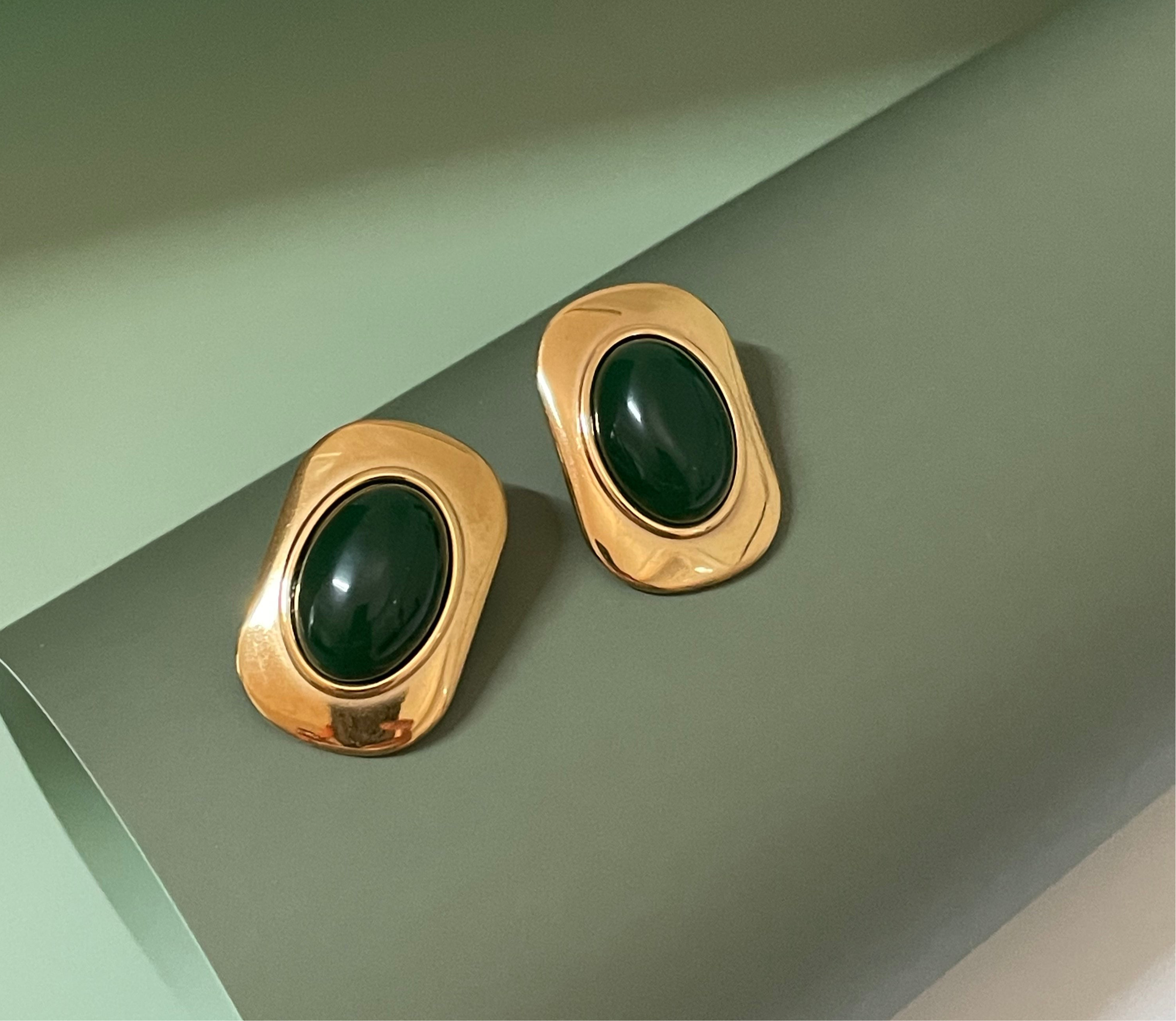 AURORA | 18K gold plated opal cat eye earrings