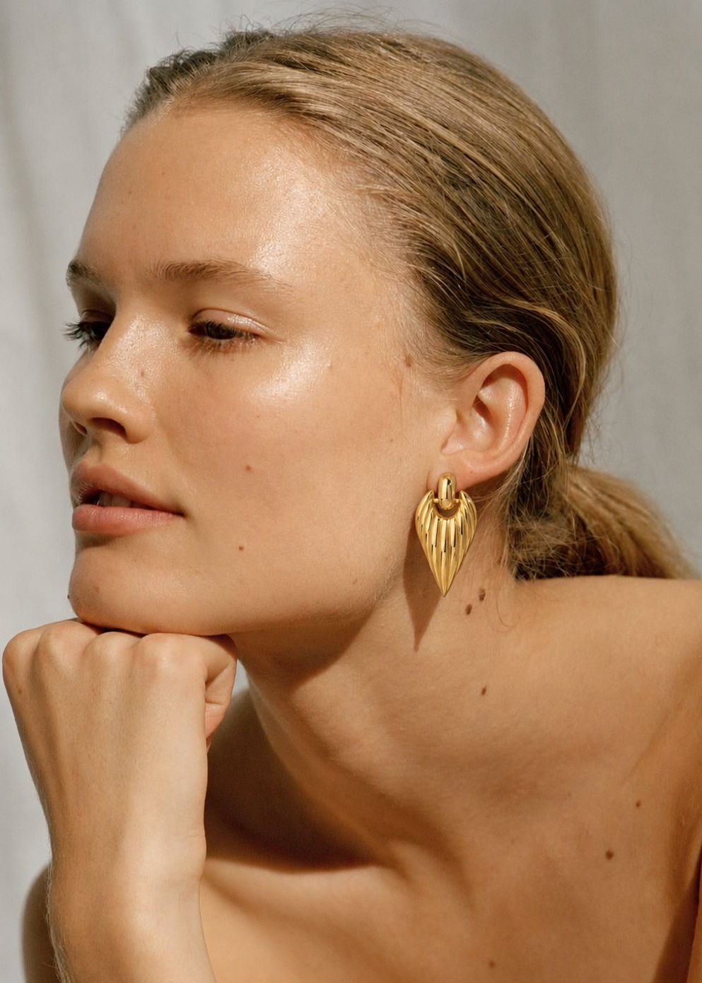 COVINGTON | 18K gold plated earrings