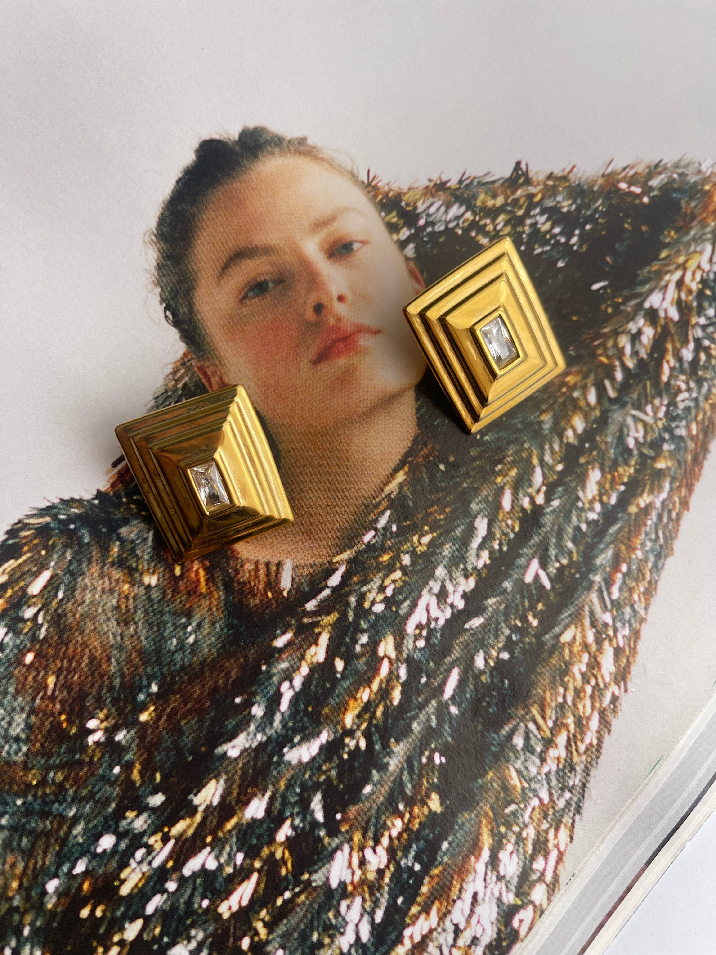 HAUTÉ | 18K gold plated earrings