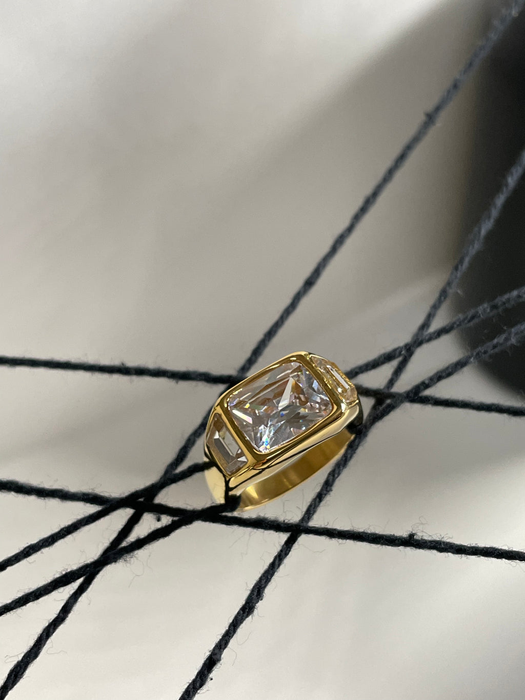 MOSMAN |  18K gold plated ring
