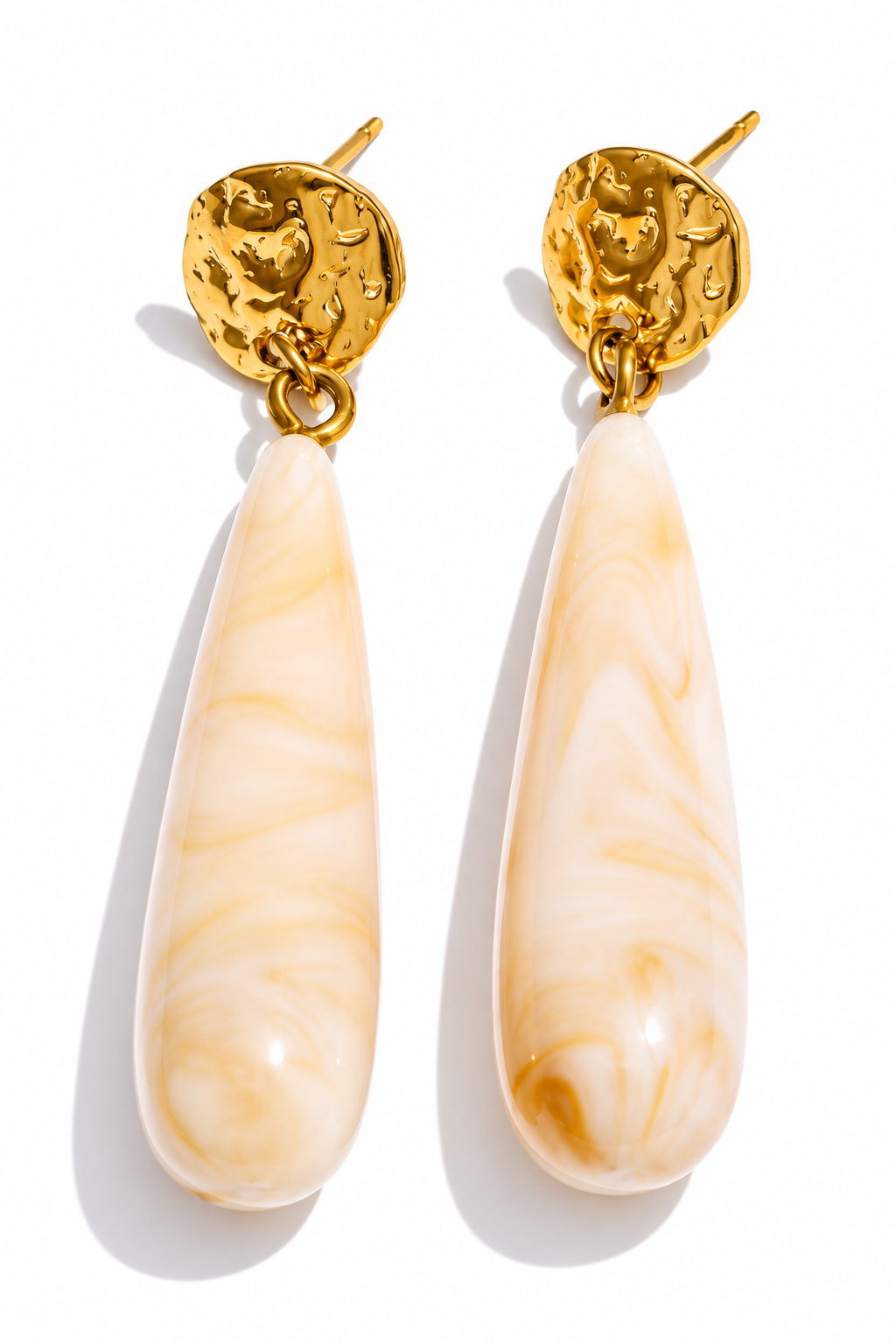 SOLANA | PENDIENTES CHAPADOS EN ORO DE 18K