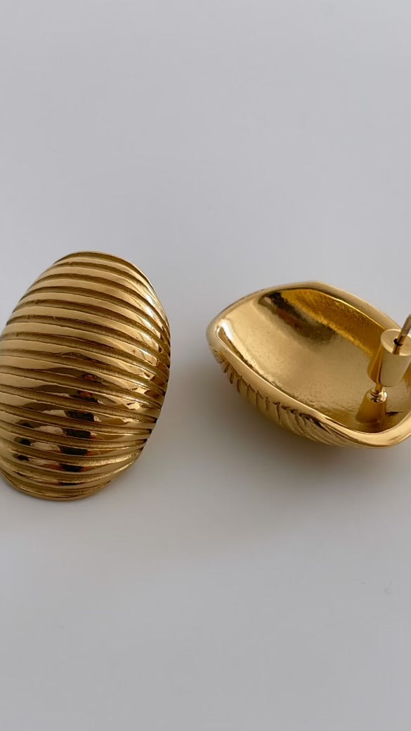 ROCHAS | 18K  gold plated earrings