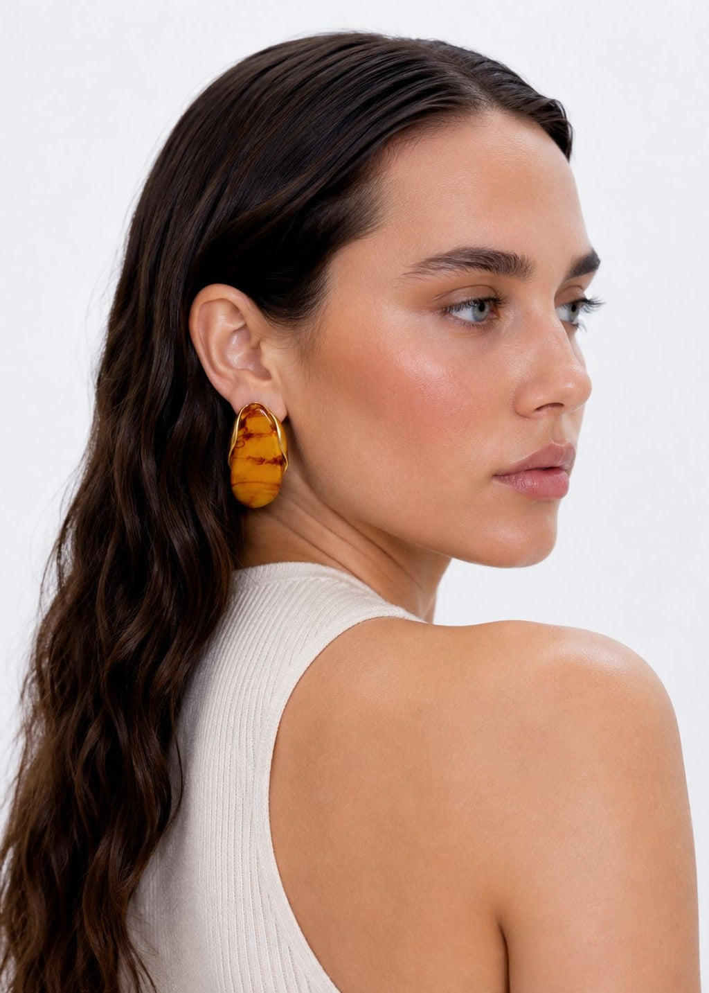 POSITANO | 18K Resin earrings