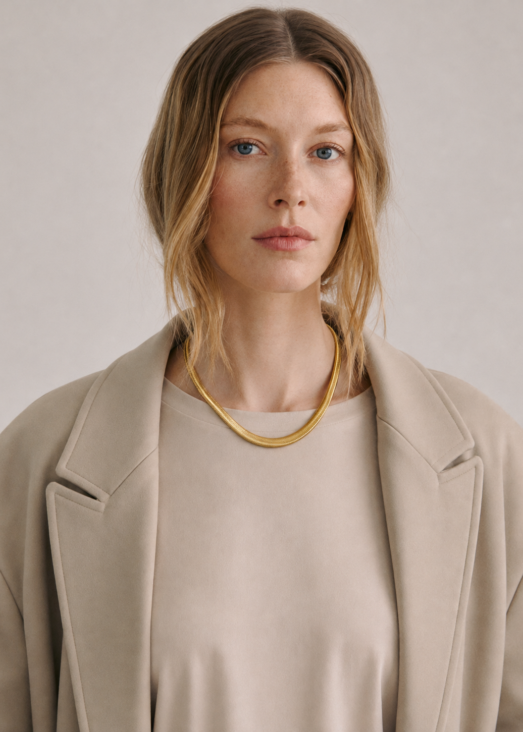 FOVOUEX |  18K gold plated necklace