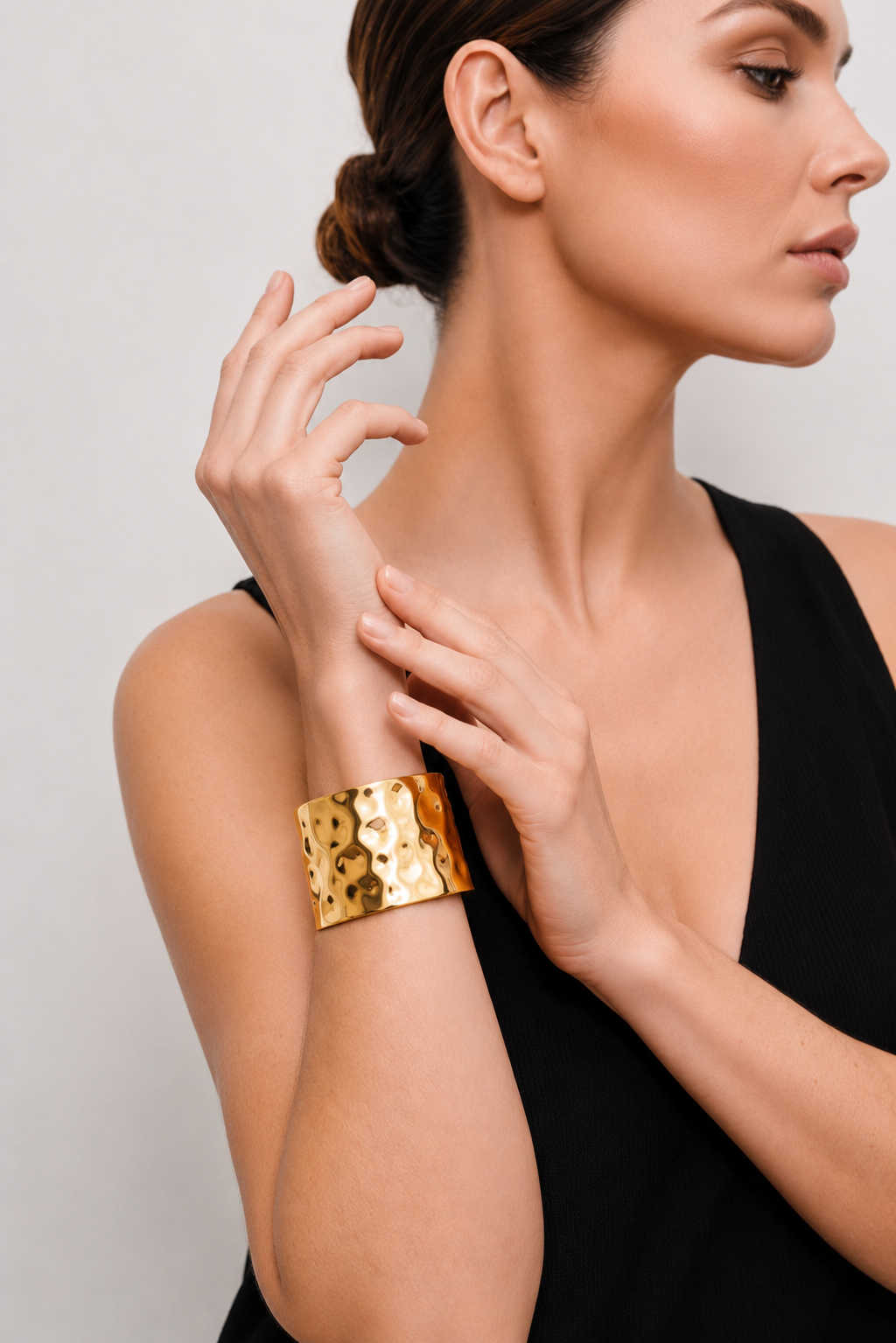 BARTON | 18K gold plated cuff