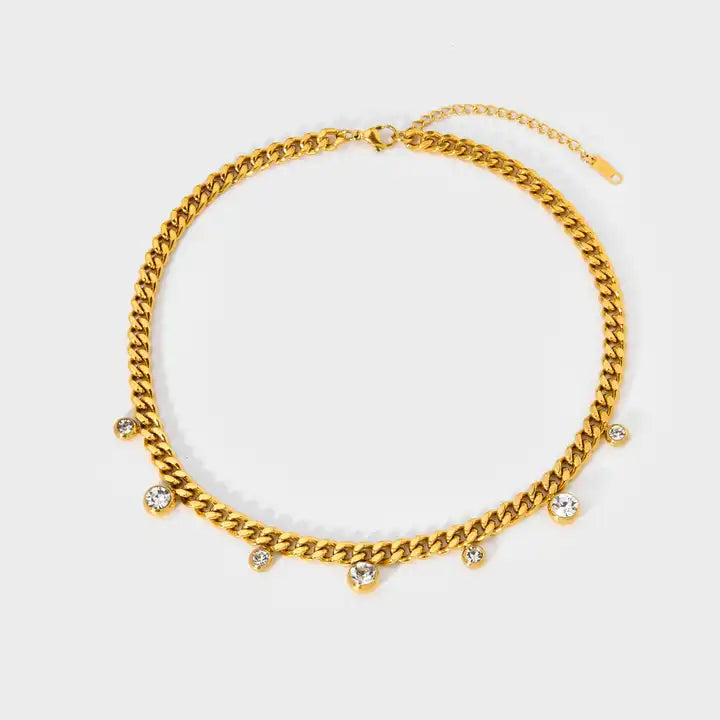 CROWN | 18K gold plated necklace