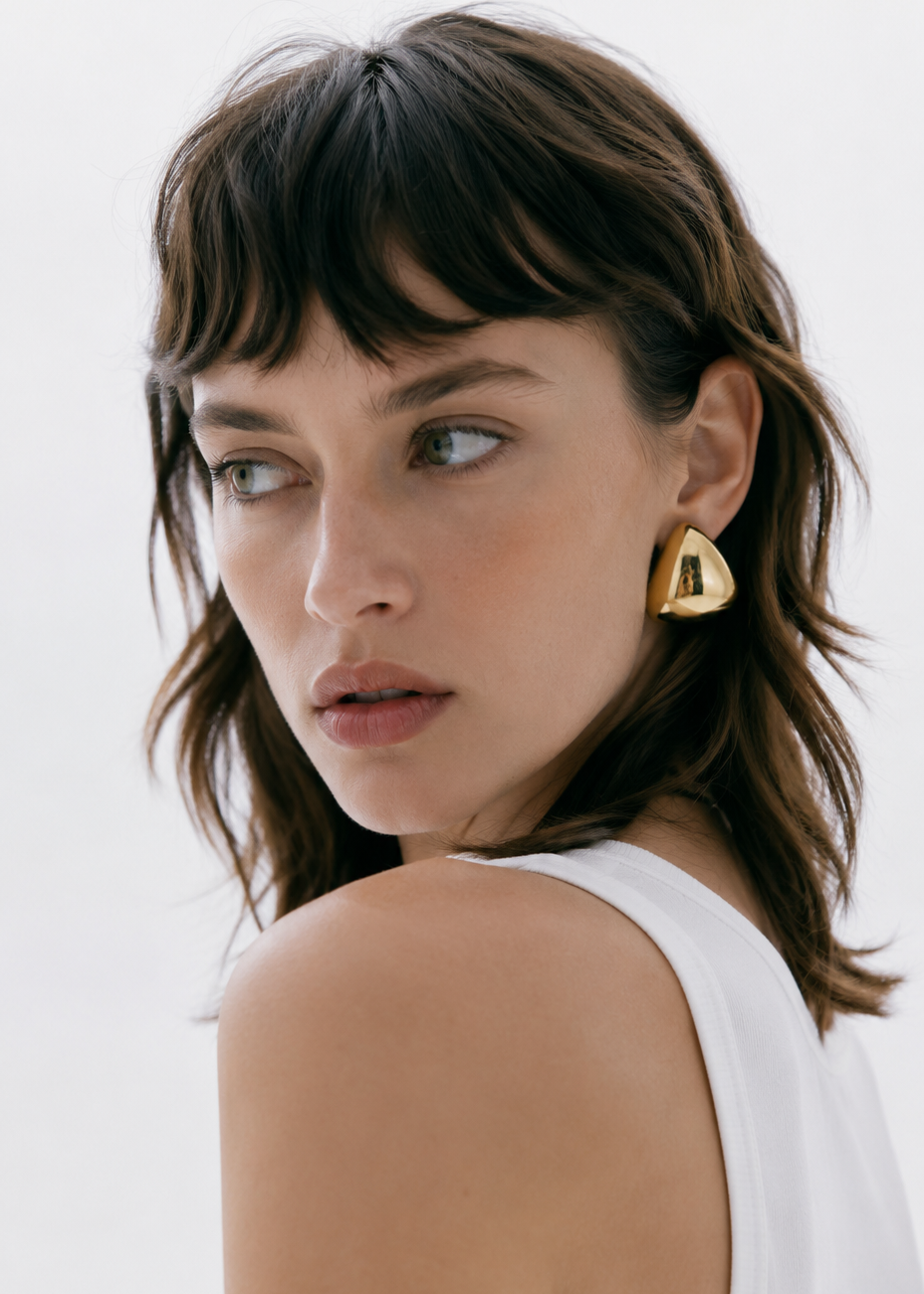 CRAWFORD | 18K gold plated earrings