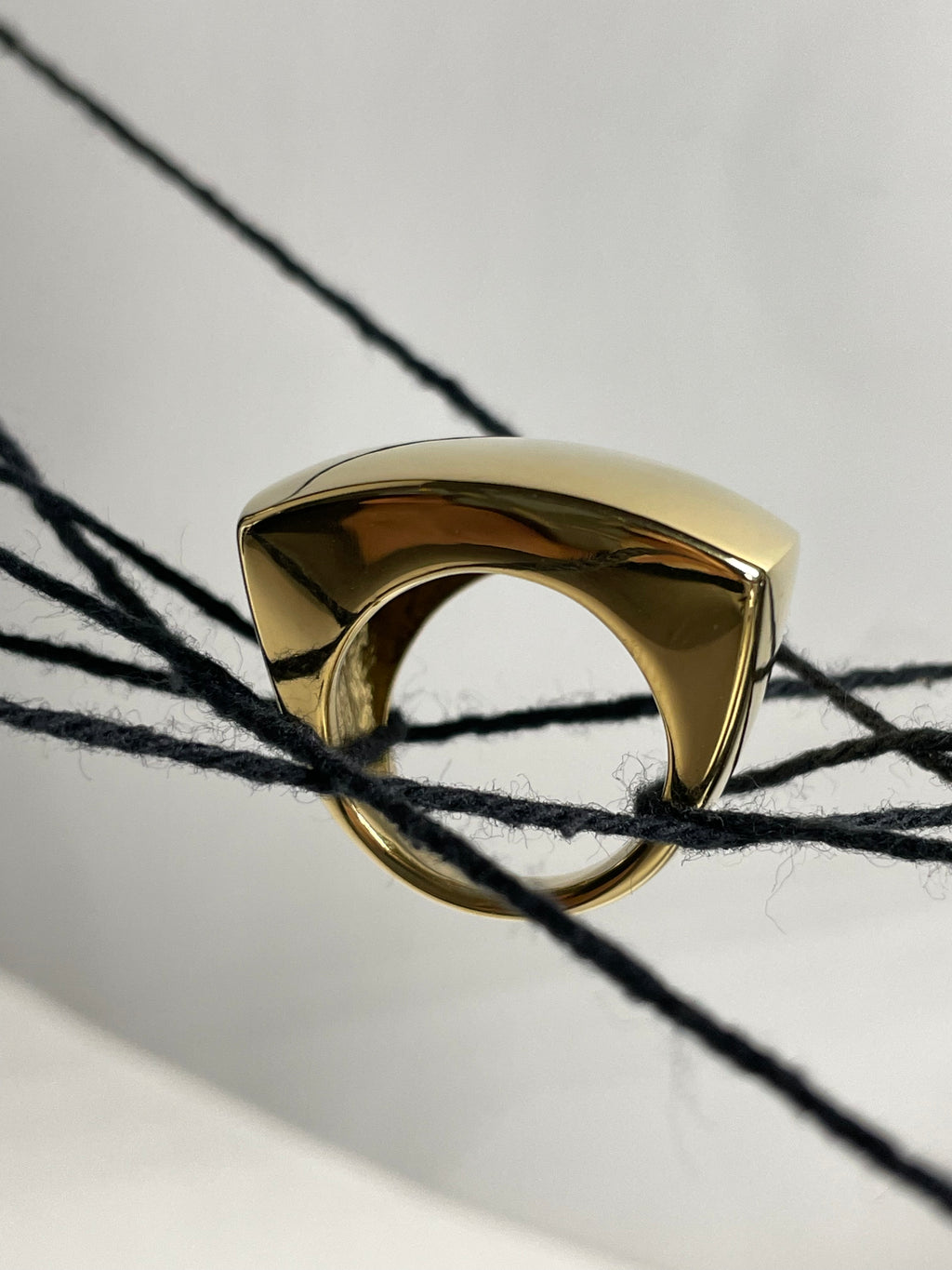 POINT PIPER |  18K gold plated ring