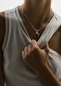NOIR DE PARIS GUNMETAL | 18k gold plated necklace