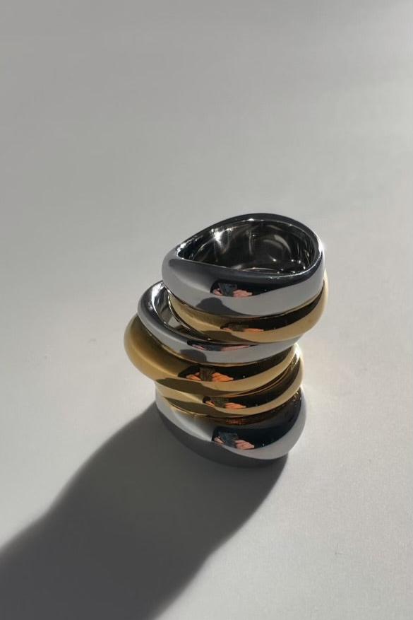 KLOSS |  18K two-toned gold plated ring