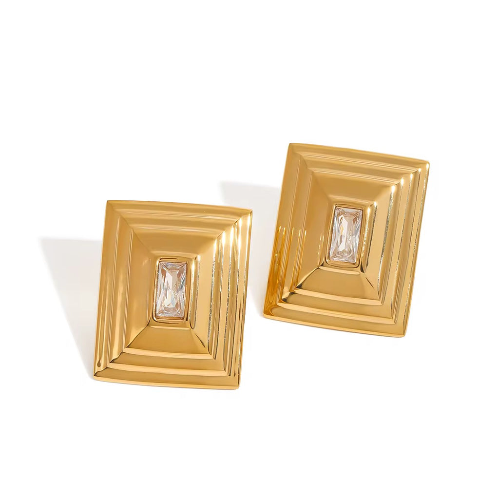 HAUTÉ | 18K gold plated earrings