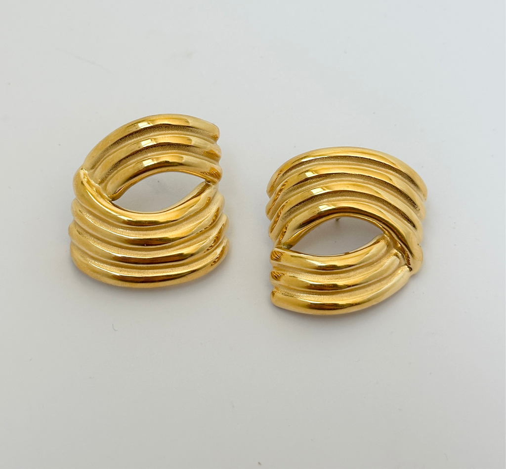 CLAUDE | 18K gold plated earrings