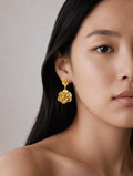 ROSA |  18K gold plated earrings