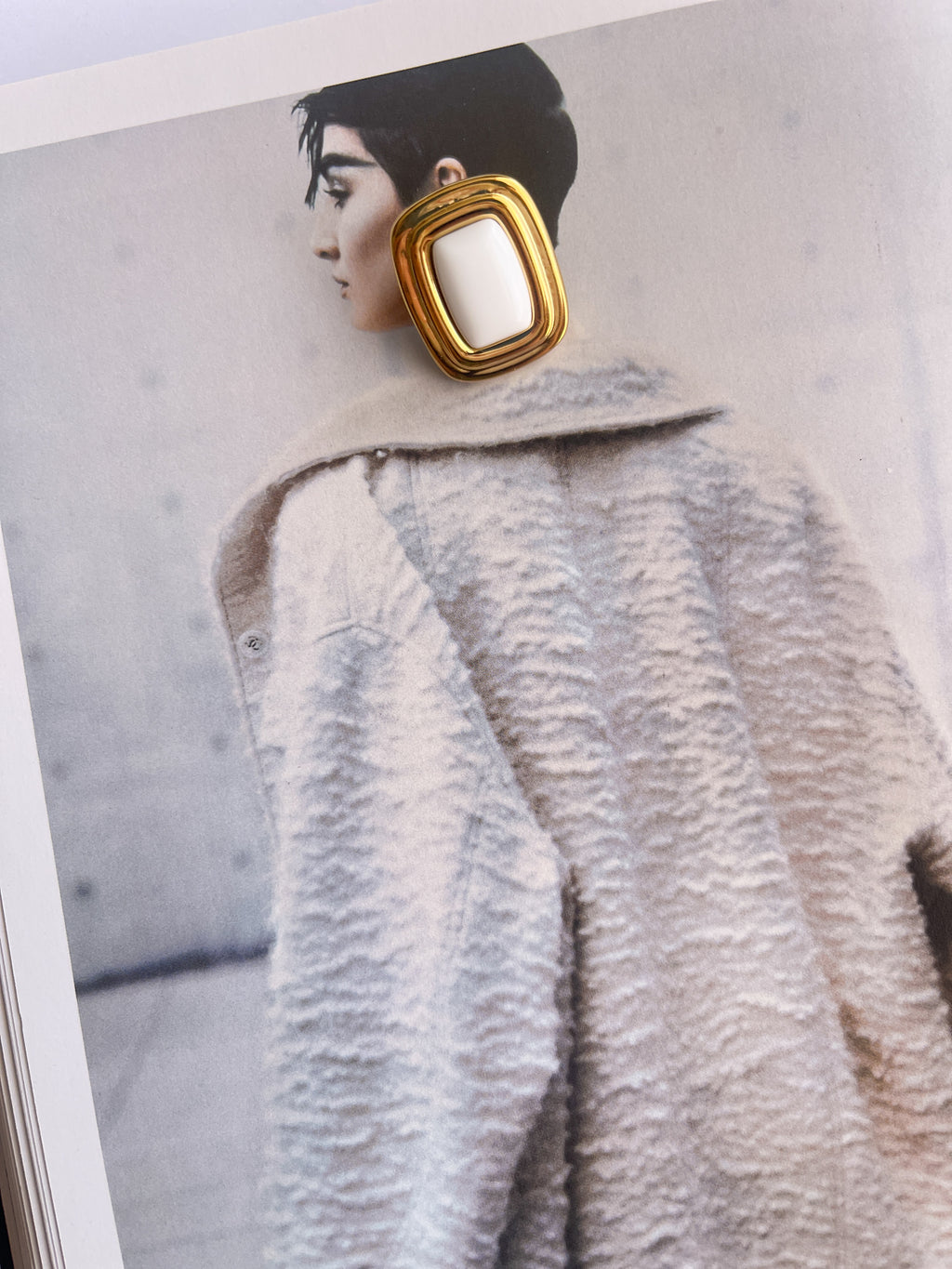 WINTOUR | 18k gold plated agate earrings