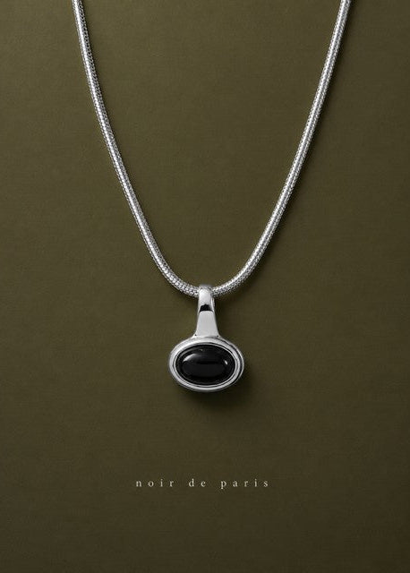 NOIR DE PARIS GUNMETAL | 18k gold plated necklace