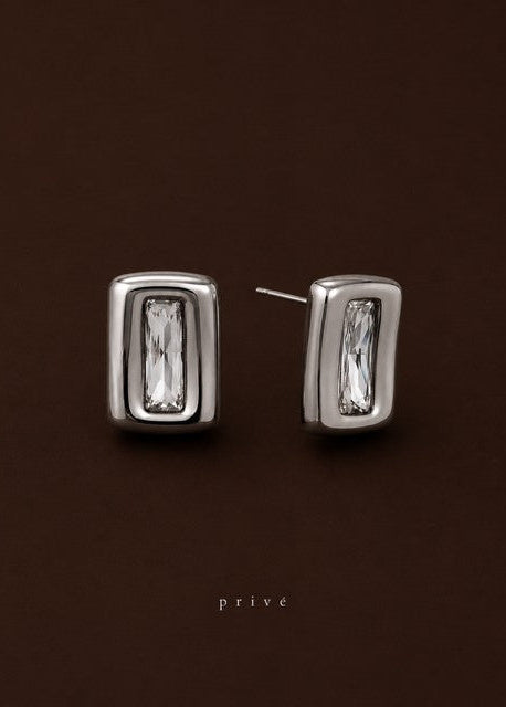 Prive Gunmetal | 18K gold plated earrings