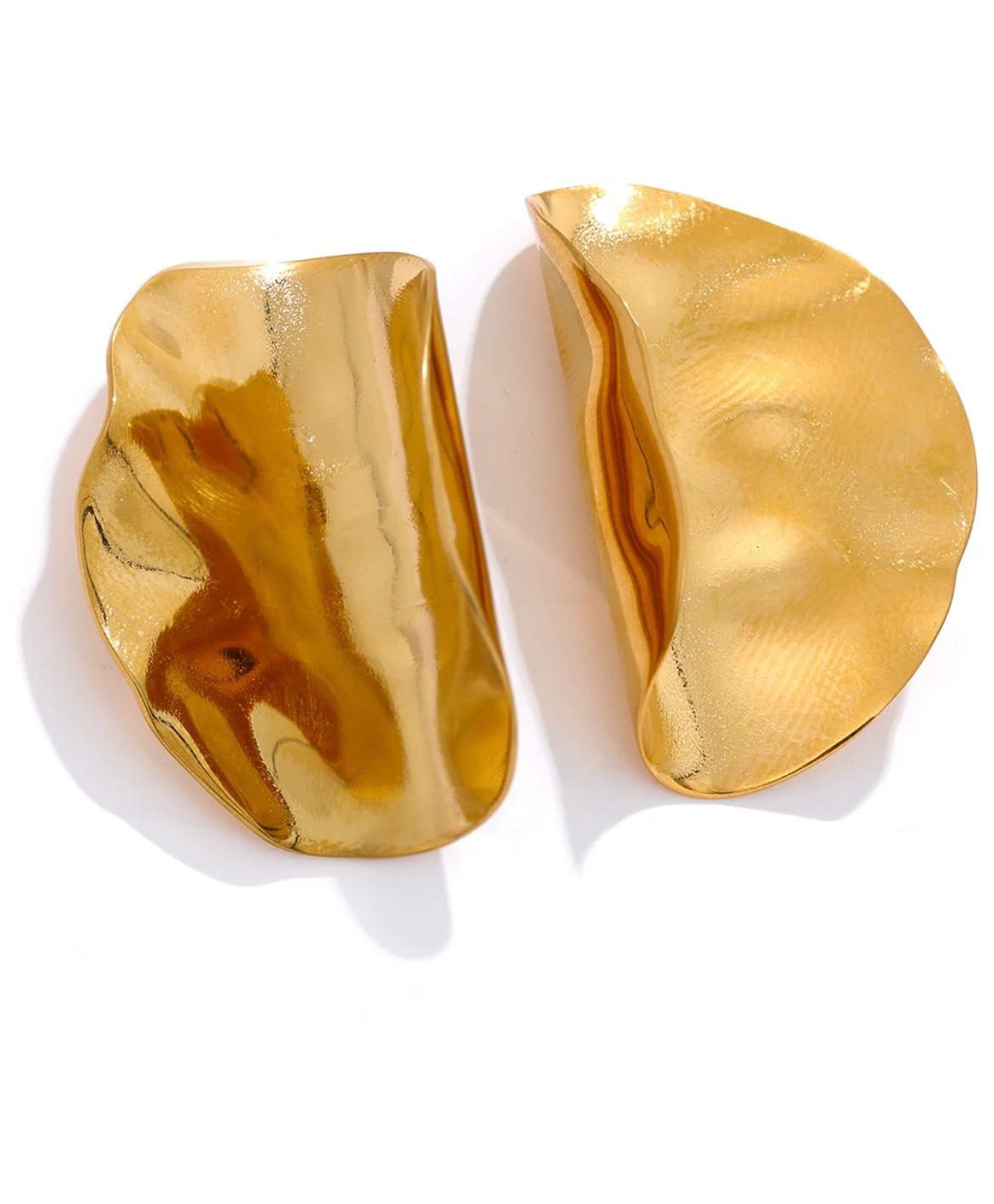 NEWPORT | 18K gold plated earrings