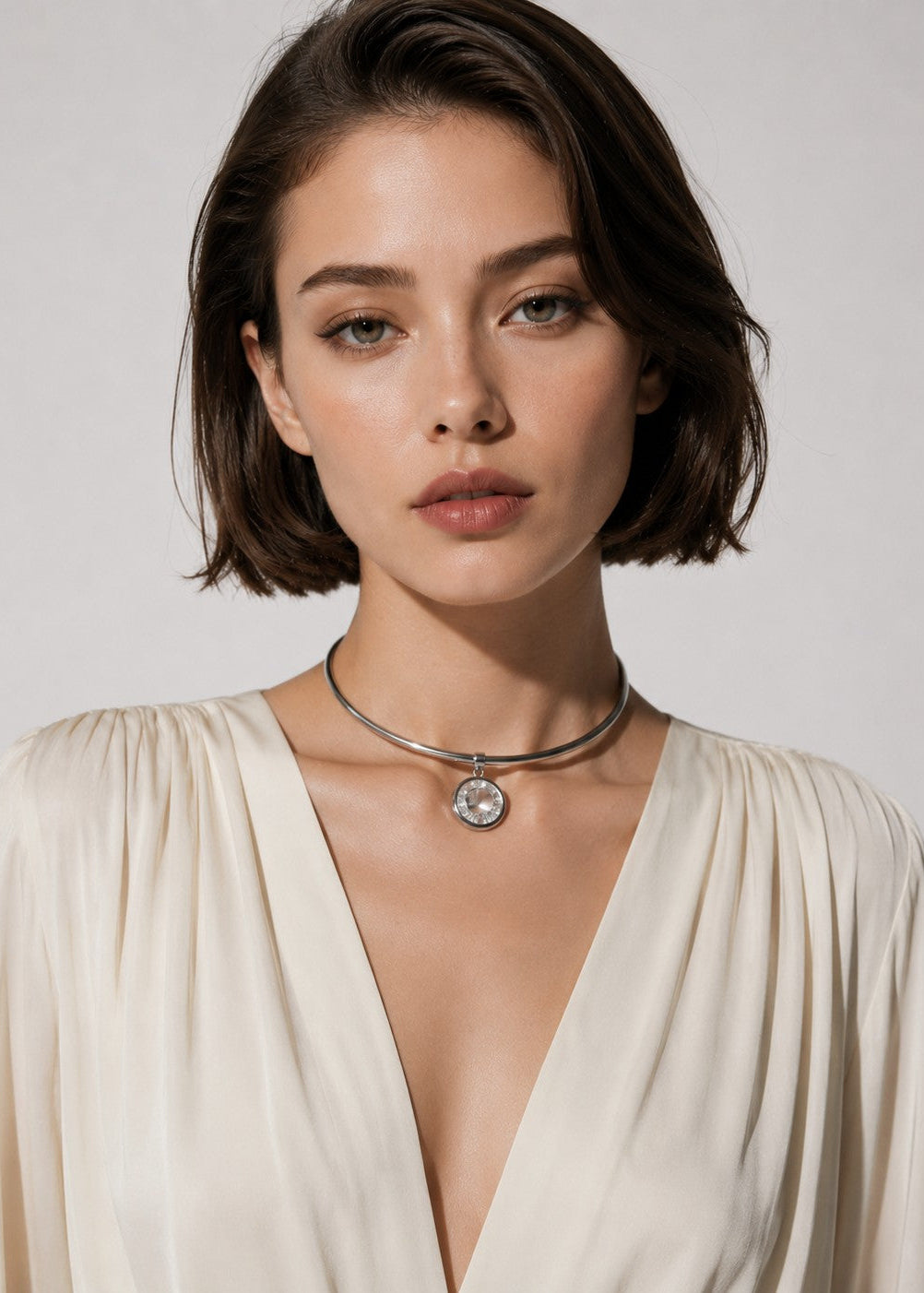 CRIMSON GUNMETAL | 18K GOLD PLATED NECKLACE