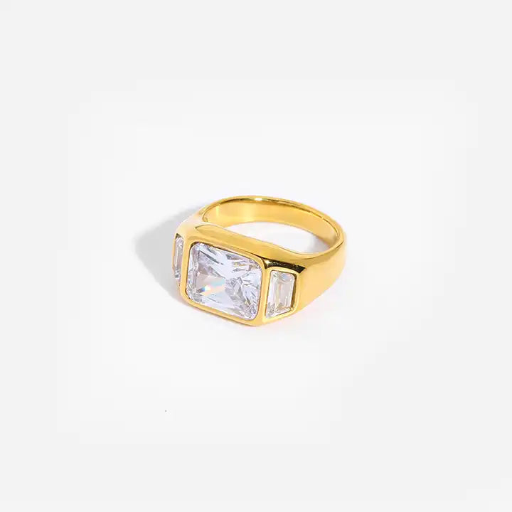 MOSMAN |  18K gold plated ring