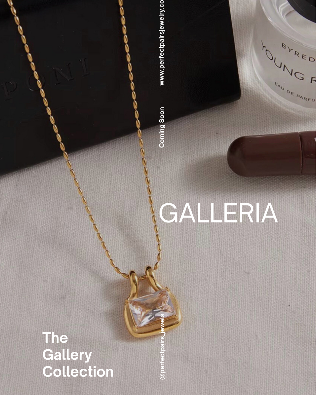 GALLERIA | 18k gold plated necklace