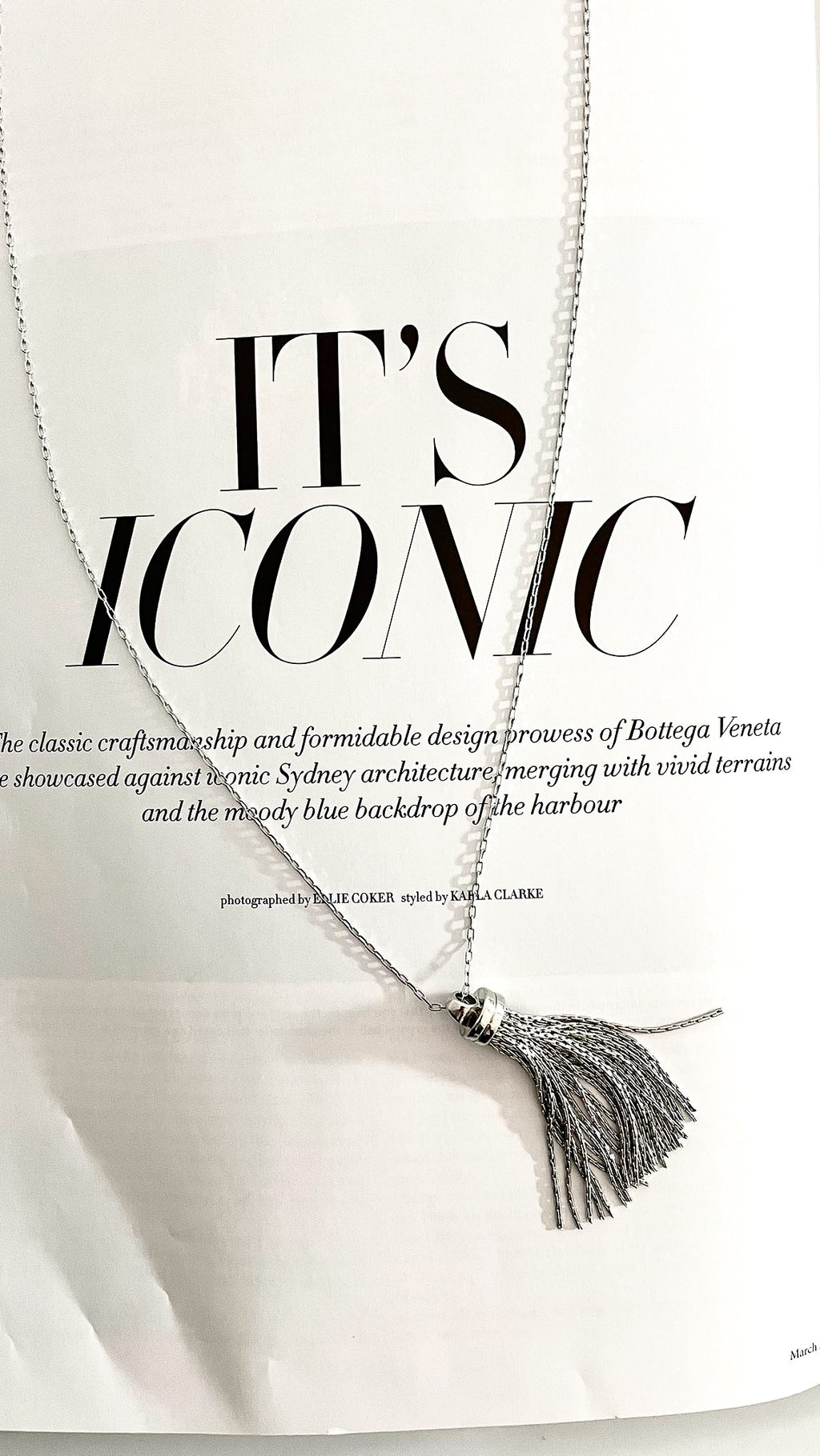 MENORCA | Titanium tassle necklace