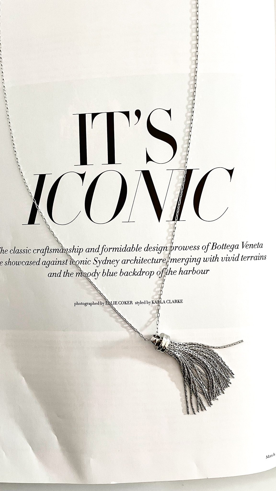 MENORCA | Titanium tassle necklace