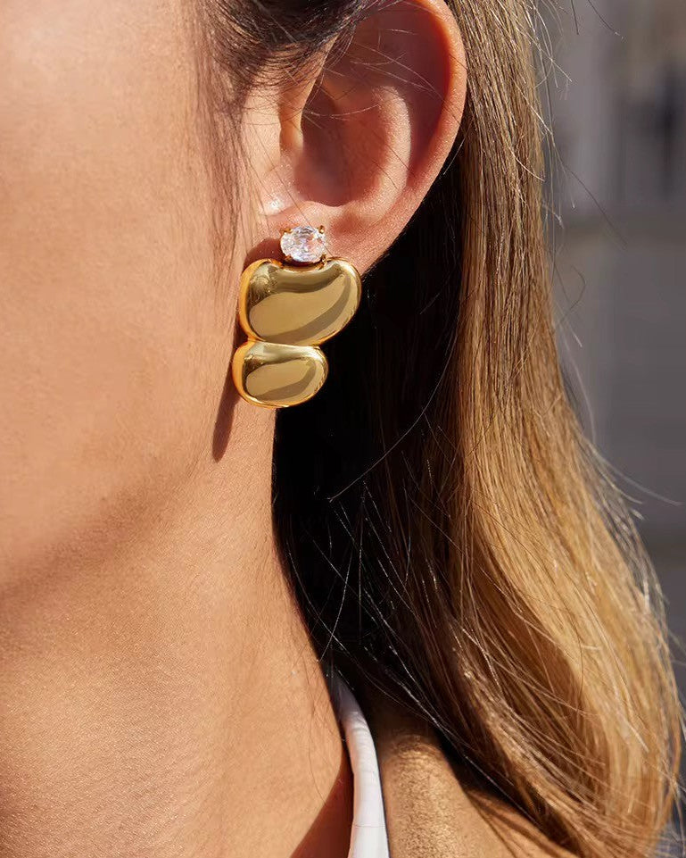 MUSE | 18k gold plated earrings