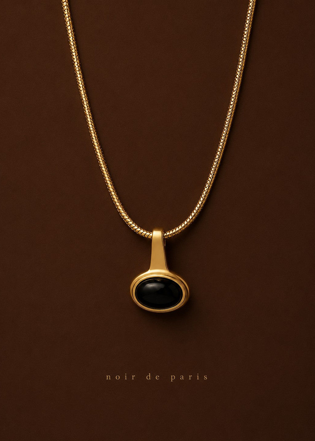 NOIR DE PARIS | 18K GOLD PLATED NECKLACE