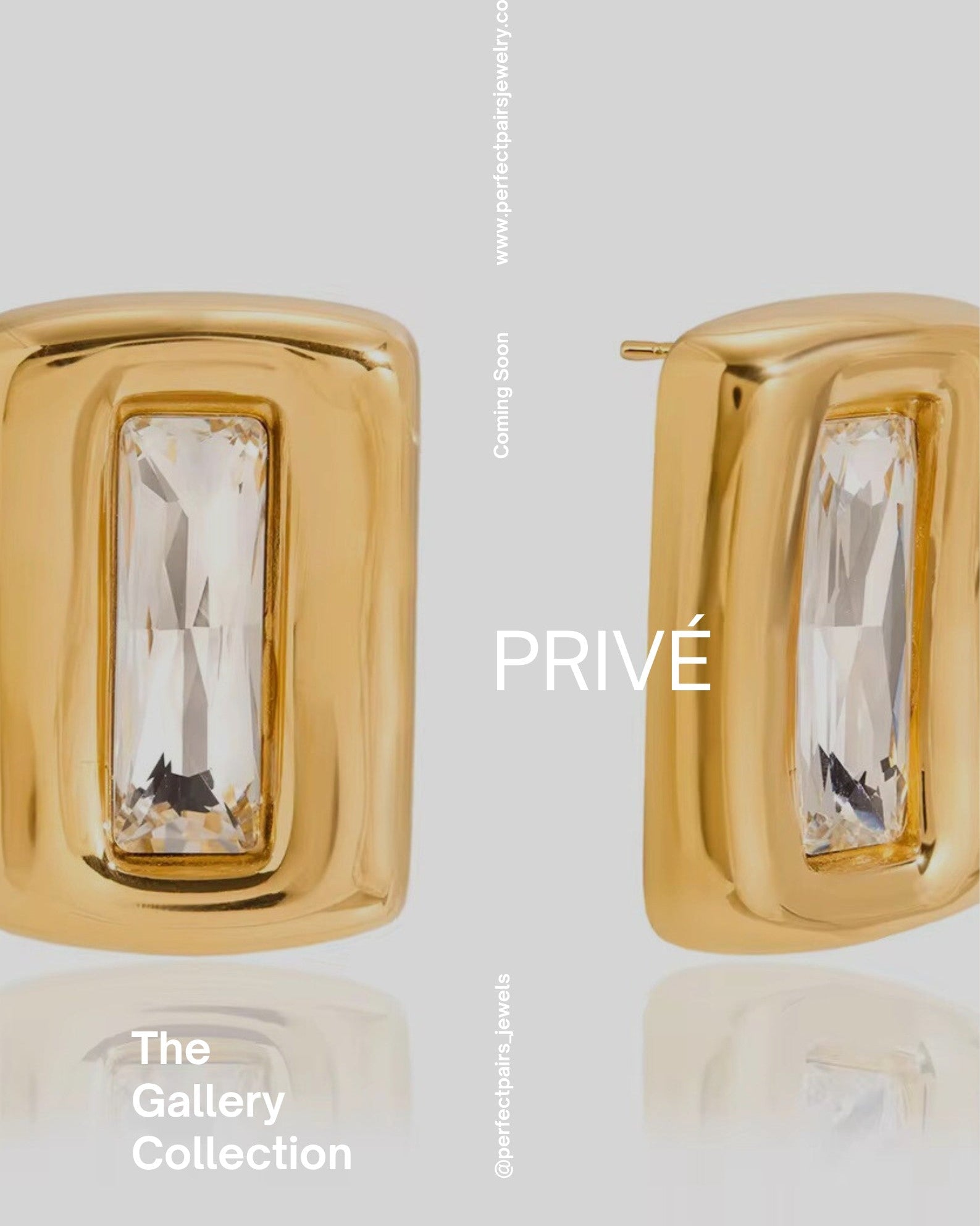 PRIVE | 18k gold plated earrings
