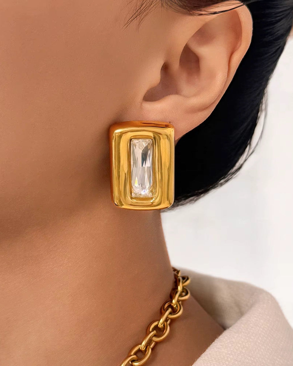 PRIVE | 18k gold plated earrings